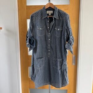 Ryan Michael Blue Striped Shirt